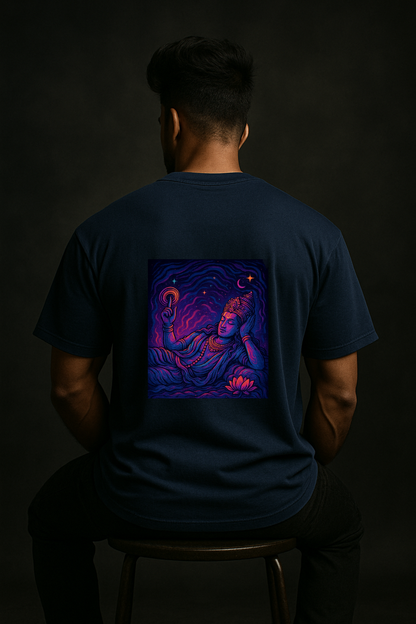 The cosmic sleep - Vishnu Oversized T-Shirt